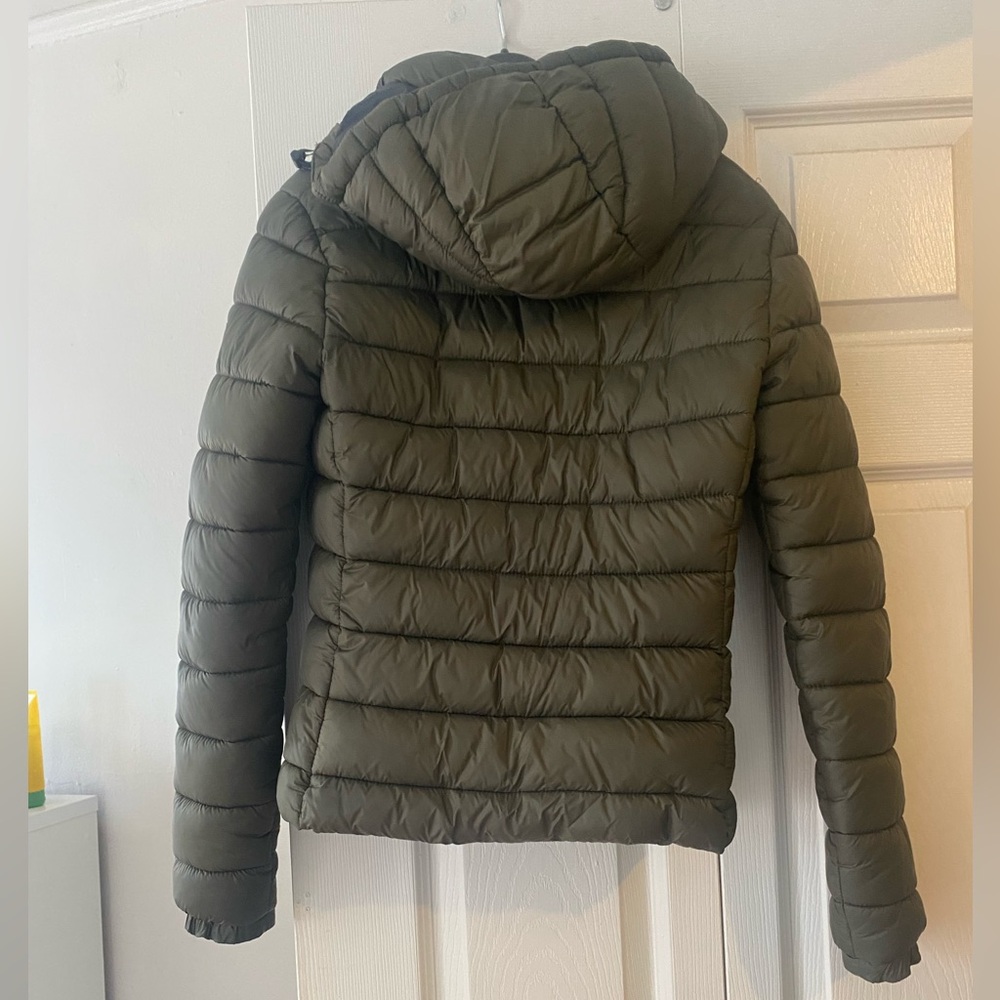 Superdry Women's Classic Fuji Puffer Jacket - Dark Green - Picture 7 of 7